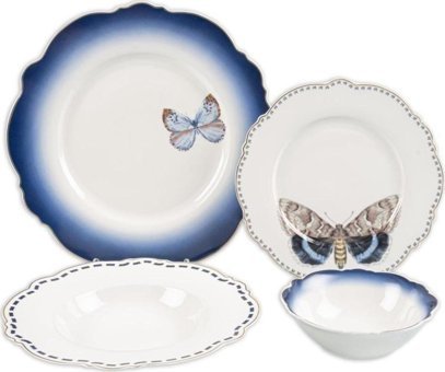 Mikasa Moor İndigo 24 Parça Yemek Takımı