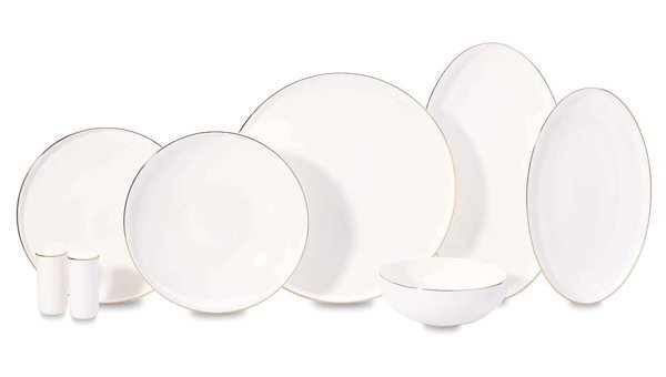 KORKMAZ Diana Collection 60 Parça Gold Yemek Takımı