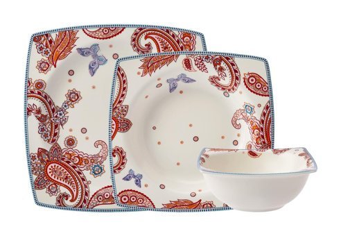Karaca Paisley 18 Parça 6 Kişilik Porselen Yemek Takımı