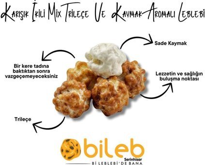 Bileb Serinhisar Kaymaklı-Trileçe Aromalı Renkli Leblebi 250 gr