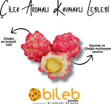 Bileb Serinhisar Çilekli-Kaymaklı Renkli Leblebi 1 kg