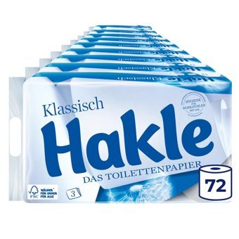 Hakle 3 Katlı 72'li Rulo Tuvalet Kağıdı
