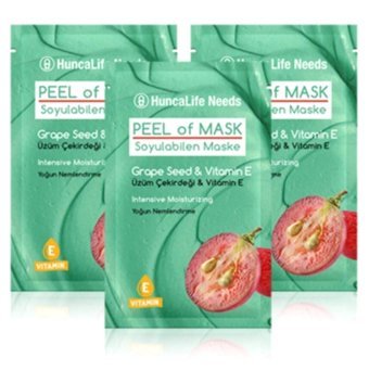 Huncalife Needs Üzüm Çekirdeği & Vitamin E Kağıt Yüz Maskesi 3x10 ml