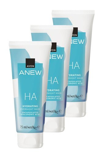Avon Anew Gece Nemlendirici Yüz Maskesi 3x75 ml