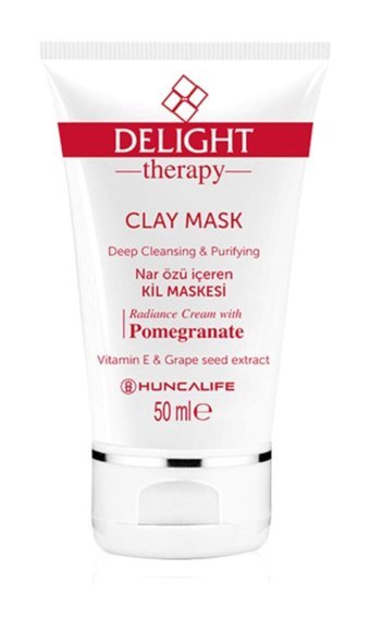 Huncalife Delight Nar Özü İçeren Killi Yüz Maskesi 50 ml