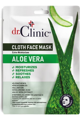 Dr. Clinic Cloth Aloe Vera Kağıt Yüz Maskesi