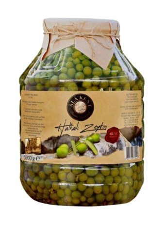 Alakent Halhalı Yeşil Zeytin Bidon 5 kg