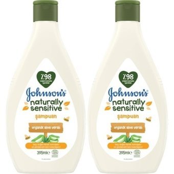 Johnson's Baby Göz Yakmayan Hipoalerjenik Hassas Ciltler İçin Aleo Vera Bebek Şampuanı 2x395 ml