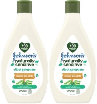 Johnson's Vücut Baby Göz Yakmayan Hipoalerjenik Hassas Ciltler İçin Aleo Vera Bebek Şampuanı 2x395 ml