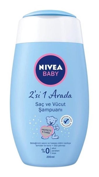 Nivea Göz Yakmayan Hipoalerjenik Hassas Ciltler İçin Bebek Şampuanı 200 ml