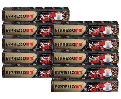Espressomm Black 100'lü Espresso Kapsül Kahve
