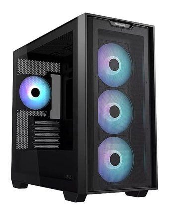 Asus A21 Plus RGB 3 Fanlı Siyah Dikey Mini ATX Oyuncu Bilgisayar Kasası