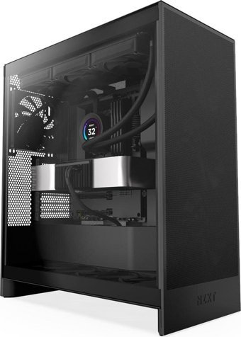 Nzxt H72Fb-01 RGB Mesh Sıvı Soğutmalı 10 Fanlı Siyah Dikey Mid Tower Standart Bilgisayar Kasası