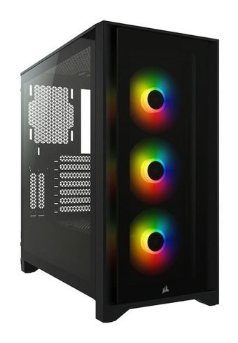 Corsair Cc-9011204-Ww RGB Mesh Sıvı Soğutmalı 3 Fanlı Siyah Dikey Mid Tower Oyuncu Bilgisayar Kasası