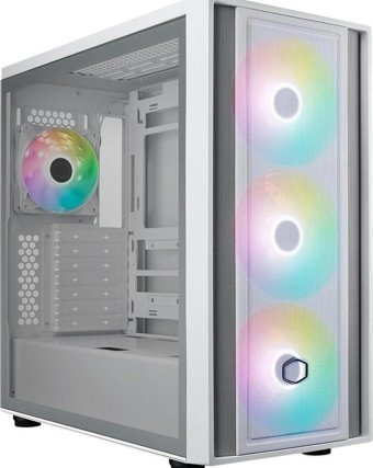 Cooler Master Masterbox RGB Mesh 3 Fanlı Beyaz Dikey E-ATX Oyuncu Bilgisayar Kasası