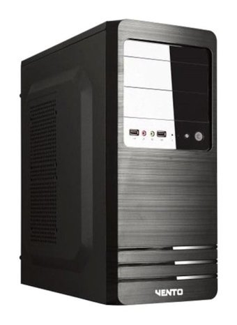 Vento Vs114F Mesh 3 Fanlı Siyah Dikey Micro ATX Standart Bilgisayar Kasası