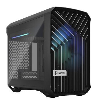 Fractal Design Torrent Nano RGB Mesh Sıvı Soğutmalı 5 Fanlı Siyah Dikey Mini ITX Oyuncu Bilgisayar Kasası