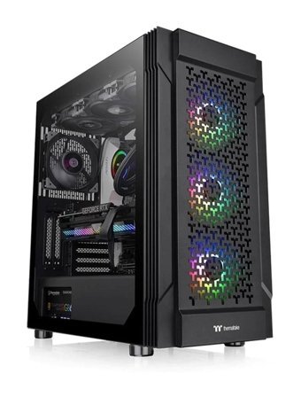 Thermaltake T27 Tg 750W Ca-3W2- RGB Mesh 3 Fanlı Siyah Dikey Mid Tower Oyuncu Bilgisayar Kasası