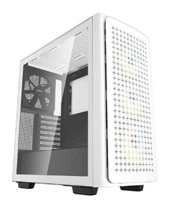 Deepcool Ck560-Wh RGB Mesh 3 Fanlı Beyaz Dikey Mid Tower Oyuncu Bilgisayar Kasası