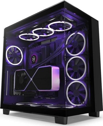Nzxt Cm-H91Eb-01 RGB 3 Fanlı Siyah Dikey Mid Tower Oyuncu Bilgisayar Kasası