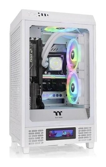 Thermaltake Ca-1X9-00S6Wn-00 Mesh 4 Fanlı Beyaz Dikey Mini ITX Oyuncu Bilgisayar Kasası