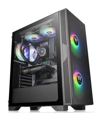 Thermaltake Versa T25 Ca-3R5-55M1We-00 RGB Mesh Siyah Dikey Mid Tower Oyuncu Bilgisayar Kasası