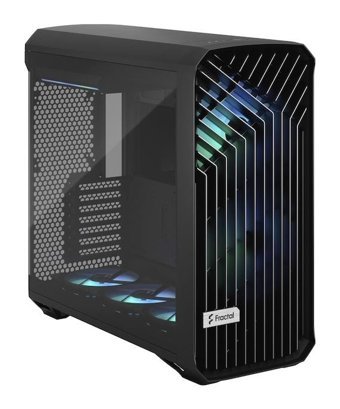 Fractal Design Tor1A RGB Mesh 3 Fanlı Siyah Dikey Mid Tower Oyuncu Bilgisayar Kasası