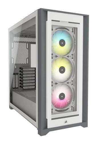 Corsair İcue 5000X Cc-9011213-Ww RGB Sıvı Soğutmalı 3 Fanlı Gri Dikey Mid Tower Oyuncu Bilgisayar Kasası