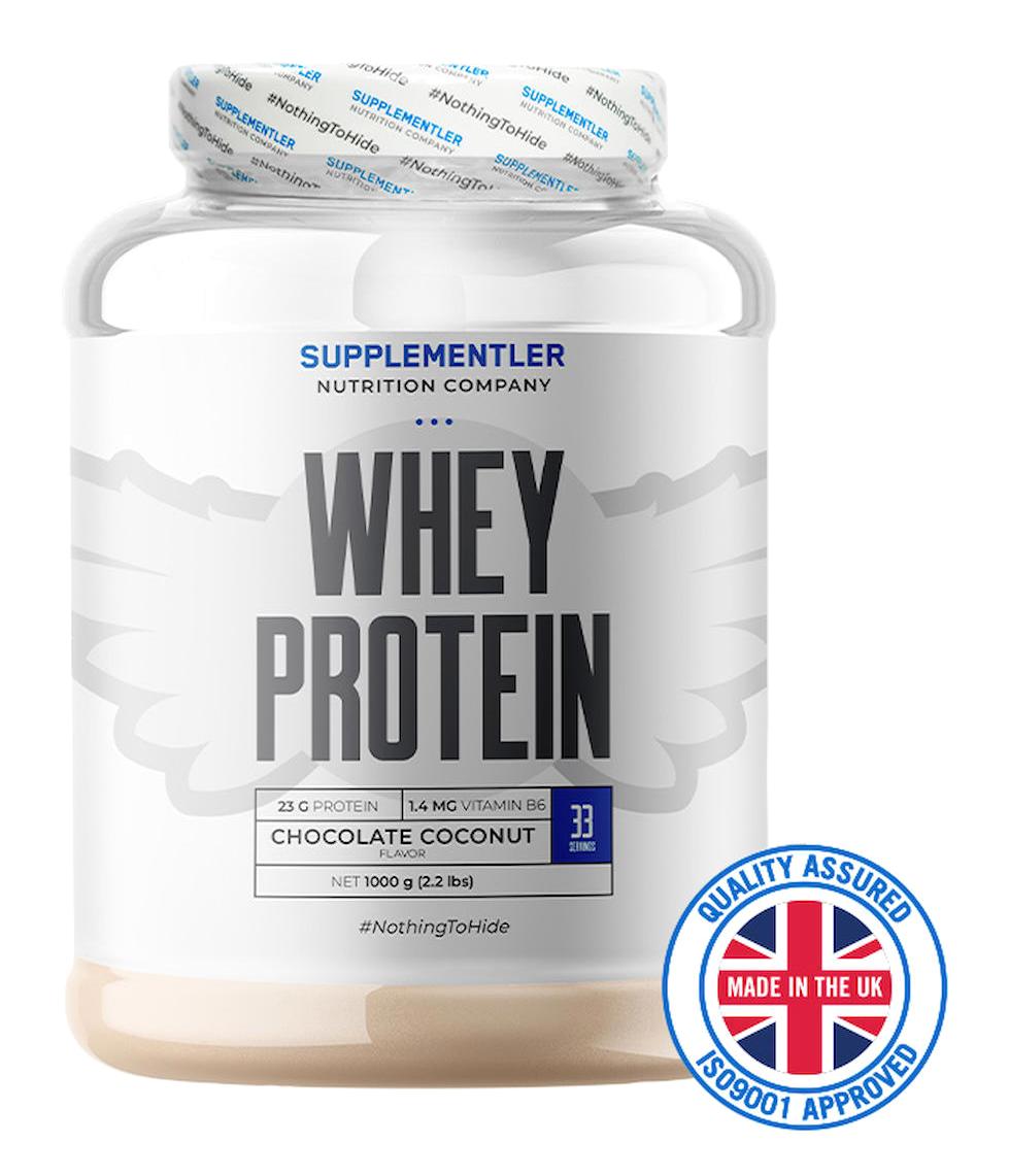 Supplementler Çikolatalı - Hindistan Cevizli Whey Protein Protein Tozu 1000 gr