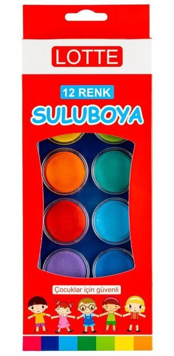 Lotte 12'li Tablet Sulu Boya