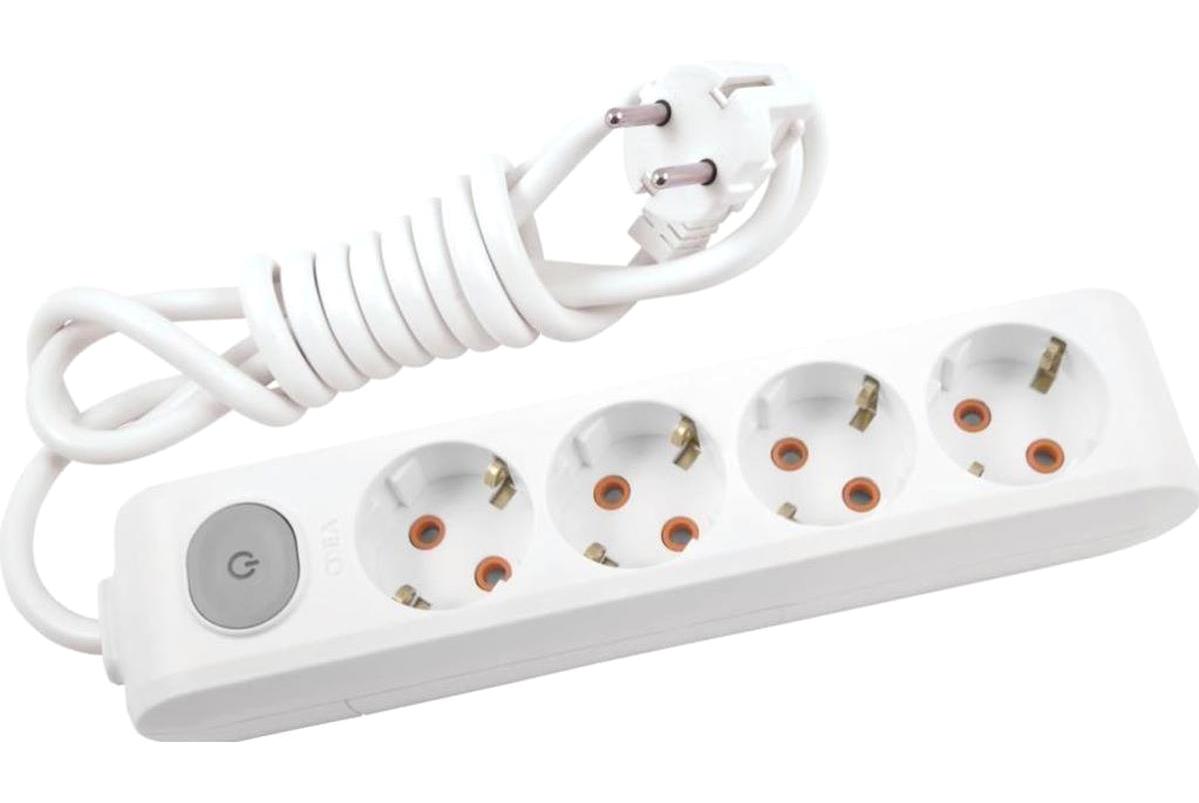 Viko Multi-let Topraklı İç Mekan 4'lü Priz Beyaz