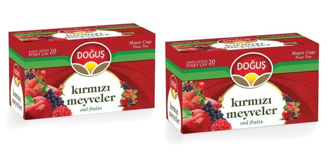 Doğuş Çilek-Elma-Üzüm Çekirdeği Karışık Poşet Meyve Çayı 2x20 Adet