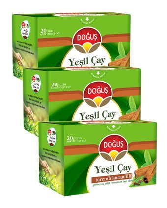 Doğuş Tarçın-Karanfil-Yeşil Karışık Poşet Bitki Çayı 3x20 Adet