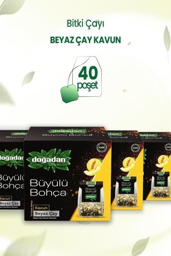Doğadan Büyülü Bohça Kavun-Beyaz Çay Karışık Poşet Bitki Çayı 4x10 Adet