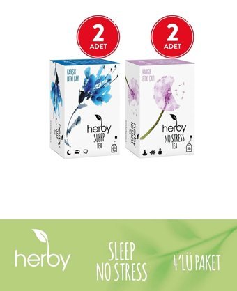 Herby Rahatlama Paketi Organik Karışık Poşet Bitki Çayı 4x20 Adet