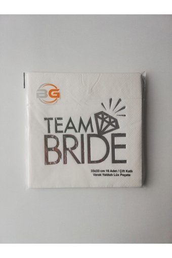MFM Parti Team Bride Desenli Kağıt Peçete 16'lı