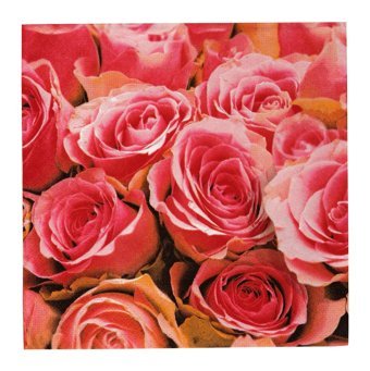Karaca Home Pink Desenli Kağıt Peçete 20'li