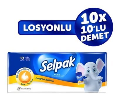 Selpak Losyonlu Kağıt Peçete 10x10'lu