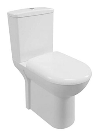 Serel 35.5 cm Seramik Kanallı Arkadan Çıkışlı Gömme Duvara Sıfır Ayaklı Klozet Beyaz