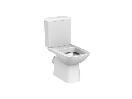 Turkuaz Lila 50 cm Seramik Kanallı Arkadan Çıkışlı Duvara Sıfır Ayaklı Klozet Beyaz