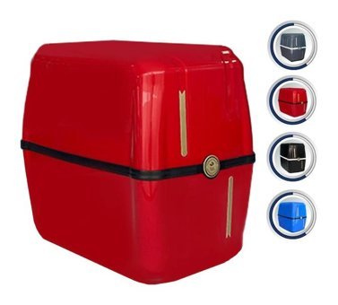Aqualinda Hermes 5 Aşamalı 10 lt Kapalı Kasa Pompalı Tezgah Altı Su Arıtma Cihazı Kırmızı