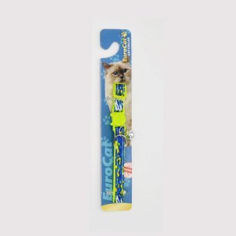 Eurocat Cat Collar 28cm Zilli Mavi Gezdirme Boyun Kedi Tasması