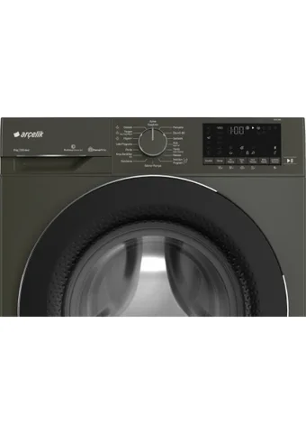 Arçelik 8120 PMG 1200 8 kg 1200 Devir B Enerji Sınıfı Gri Solo Çamaşır Makinesi
