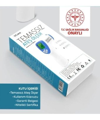 Vcare Alın - Bilek - Boyun Temassız Dijital Tabanca Bebek - Çocuk - Yetişkin Ateş ölçer
