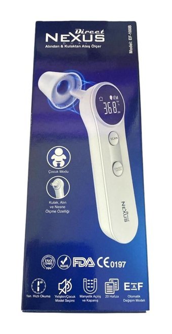 Nexus Kulak Dijital Kulak İçi Bebek - Çocuk - Yetişkin Ateş ölçer