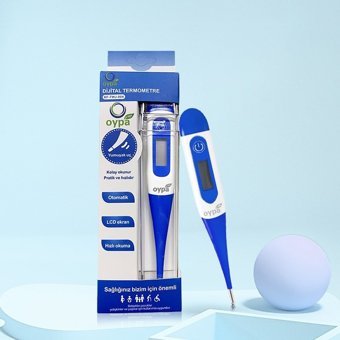 Oypa Life Ağız-Koltuk Altı Dijital Çubuk Bebek - Çocuk - Yetişkin Ateş ölçer