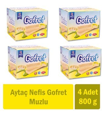 Aytaç Muz Kremalı Gofret 4x800 gr