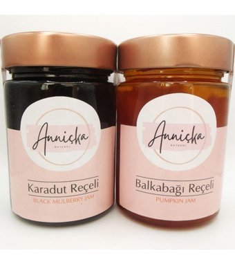 Anniçka Natural Balkabağı-Karadut Reçeli 2x400 gr