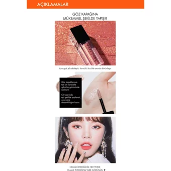 Missha 01 Am Lit Likit Glitter Tekli Far Çok Renkli