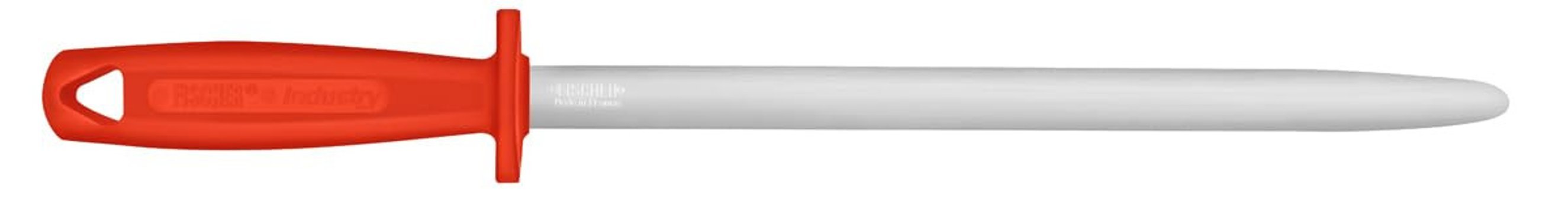 Fischer 30 cm Plastik Saplı Paslanmaz Çelik Oval Turuncu Masat